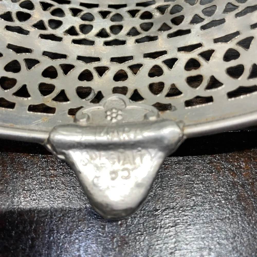 Oval Small Oven Crock Pot Holder Mara Weller Specialty Metal‎ Caddy Stand